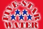 Five-Star-Water-320w Five Star Water logo with red background and text "FIVE STAR WATER" arching over six blue stars.